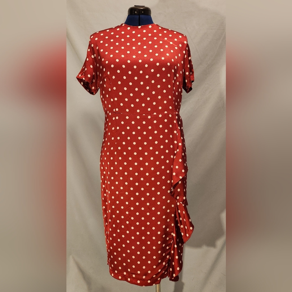 Handmade Red White Polka Dot Dress